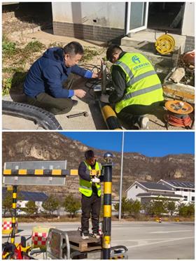 王金莊收費(fèi)站限高桿維修